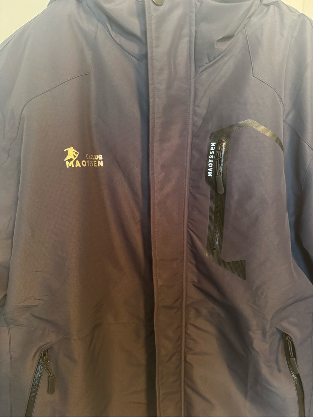 Maoyssen Men’s Mountain Ski Jacket War Winter Snow Coat Waterproof Large Navy - Picture 4 of 13